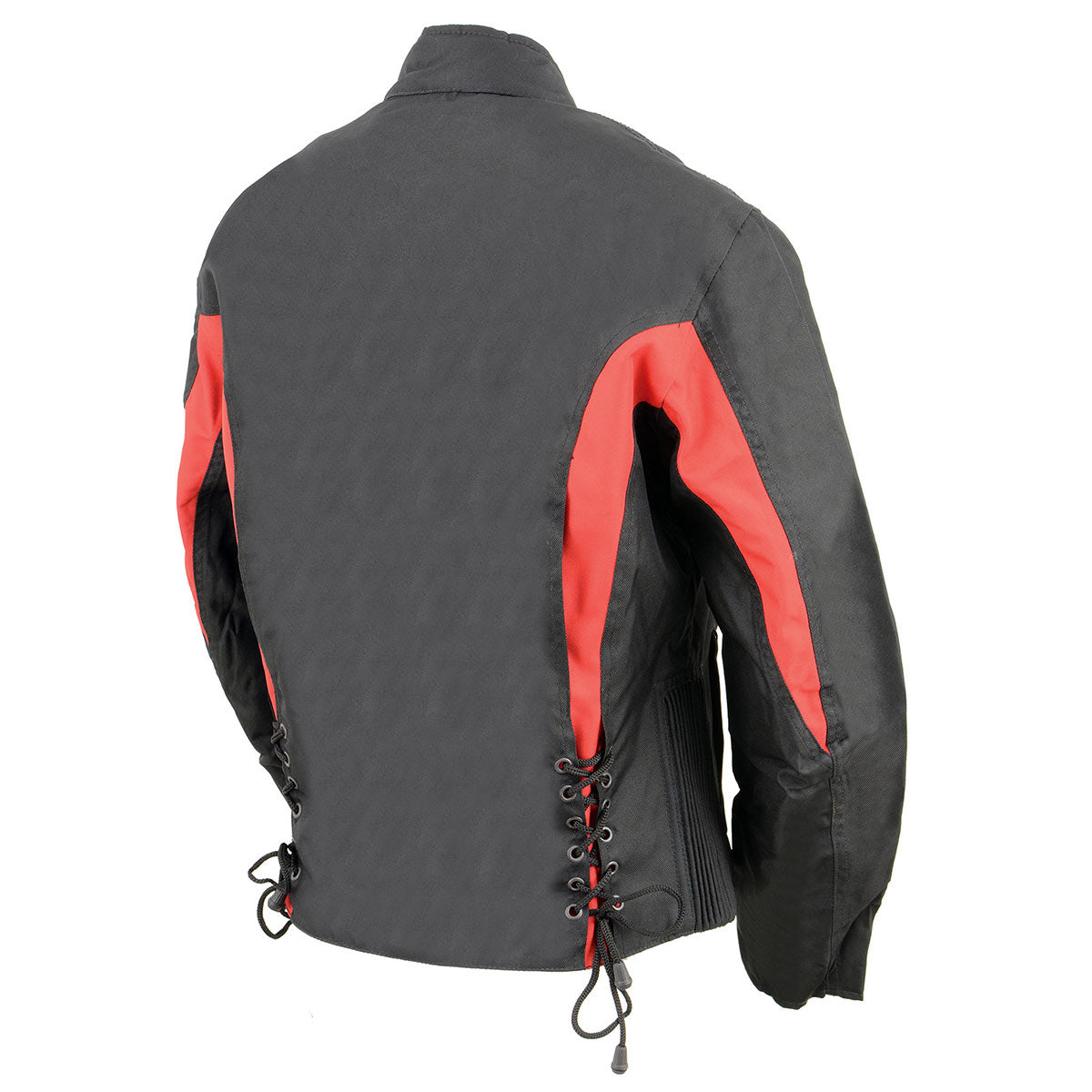 Nexgen Riding Jacket Nexgen SH2188 Women's Black and Red Textile Motorcycle Riding Jacket ...