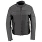 Milwaukee Leather SH2261 Women's Black Textile Lightweight Motorcycle Jacket with Reflective Piping