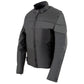 Milwaukee Leather SH2261 Women's Black Textile Lightweight Motorcycle Jacket with Reflective Piping