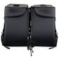 Milwaukee Leather SH55101ZB Black 3 Strap Zip-Off Motorcycle Saddlebags