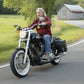 Milwaukee Leather SH592ZB Black Zip-Off PVC Throw Over Slanted Saddlebags