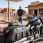 Milwaukee Leather SH61101ZB Black Zip-Off PVC Studded Throw Over Rounded Saddlebags