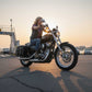 Milwaukee Leather SH611ZB Black Zip-Off PVC Throw Over Rounded Motorcycle Saddlebags