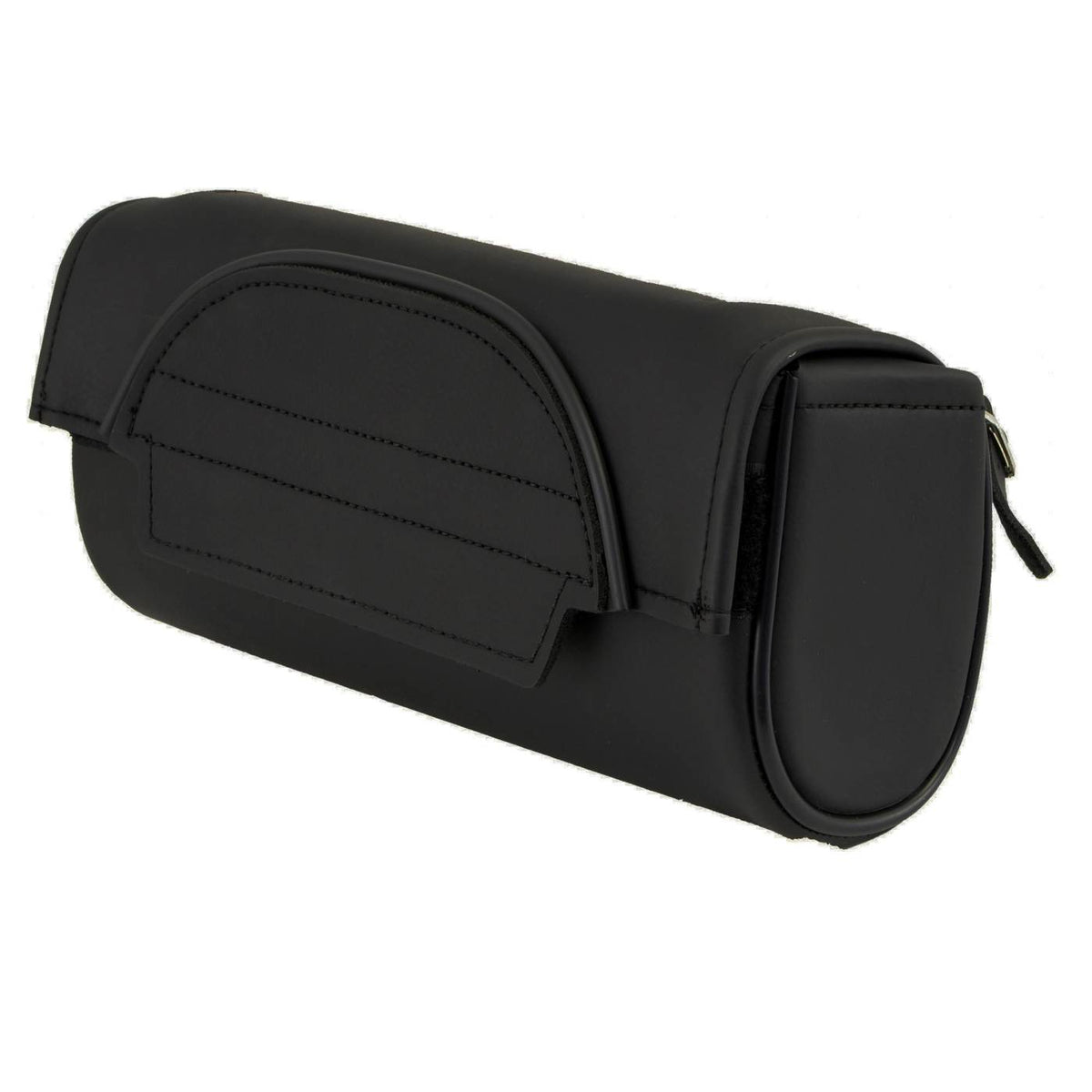 Milwaukee Leather SH62101 Black Double Strap PVC Motorcycle Tool Bag