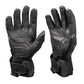 Milwaukee Leather Men's Black Leather Waterproof Gauntlet Motorcycle Hand Gloves-Extra Grip Reinforced Gel Palm SH813