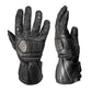 Milwaukee Leather Men's Black Leather Waterproof Gauntlet Motorcycle Hand Gloves-Extra Grip Reinforced Gel Palm SH813