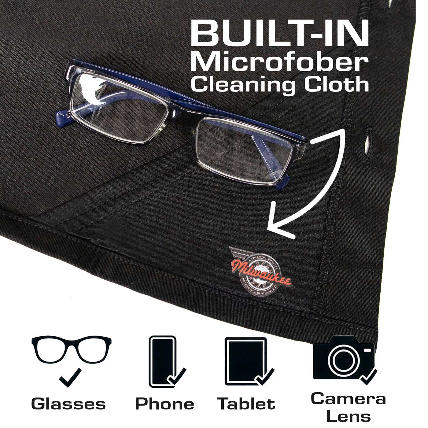 MMCC Men's Gear Head Classic Mechanic Button Up Shirt - Dual Chest Pockets - Microfiber Panel - Rider Ready - MMC16012