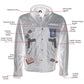 Milwaukee Leather Men's Leather Shirt Jacket with Removable Hoodie and Patch Access - MLM1614