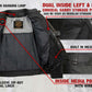 Milwaukee Leather LKM17014 Men's Matte Black Premium Leather Protective Motorcycle Racing Style Biker Jacket w/ CE Armor