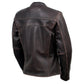 Milwaukee Leather LKL27006 Women's Premium Distress Brown Leather Motorcycle Biker Jacket w/ CE Armor Protection