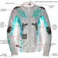 Milwaukee Leather LKL27003 Women's Premium Black and Red Leather Embroidered Jacket with CE Armor Protection