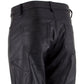 Milwaukee Leather LKM5719 Women's Black Buffalo Leather Motorcycle Riding Pants, Boot Cut, Unhemmed