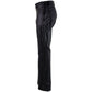 Milwaukee Leather LKM5719 Women's Black Buffalo Leather Motorcycle Riding Pants, Boot Cut, Unhemmed
